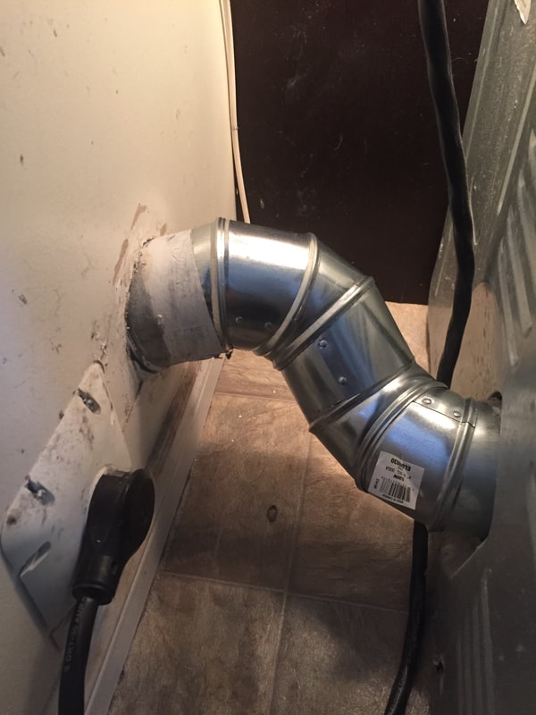 proper solid dryer vent connection to outside duct work
